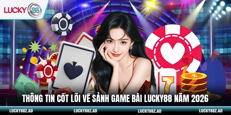 Thông tin cốt lõi về sảnh game bài LUCKY88 năm 2026